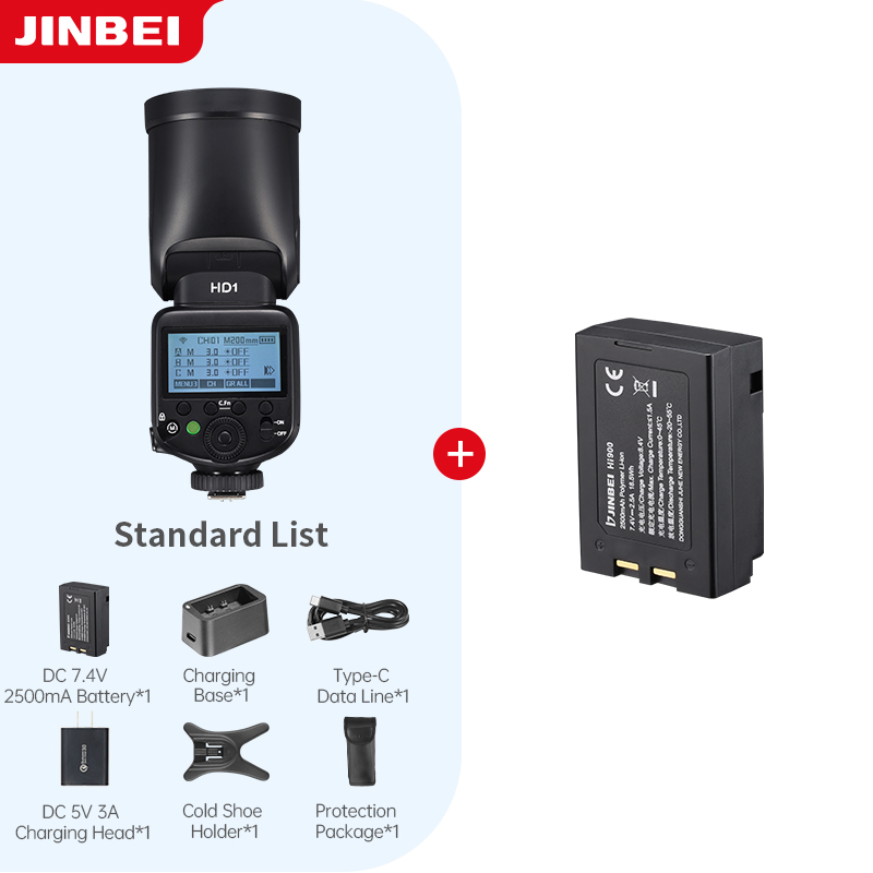 Outdoor Lighting Kits - JINBEI HD-1 Yuvarlak Başlıklı HSS Speedlite