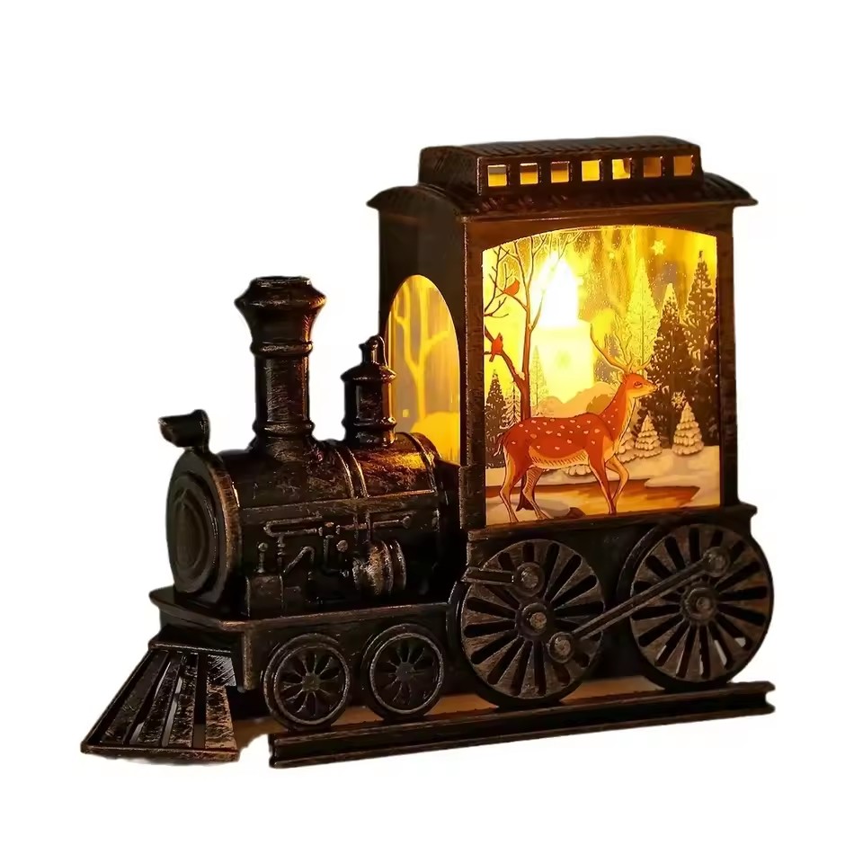 Outdoor Lighting Battery Operated - LED Gece Lambaları Vintage Taşınabilir Tren