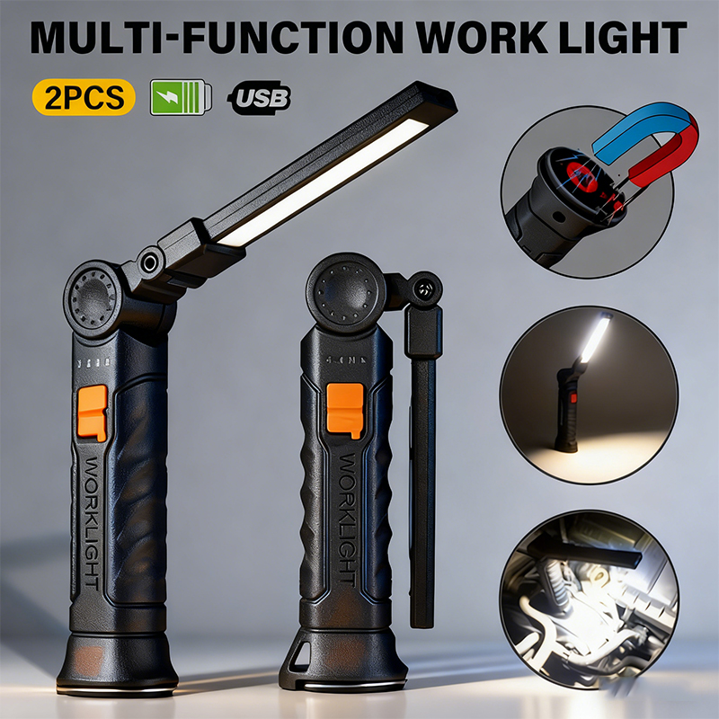 Outdoor Lighting Rechargeable - Taşınabilir COB LED El Feneri USB