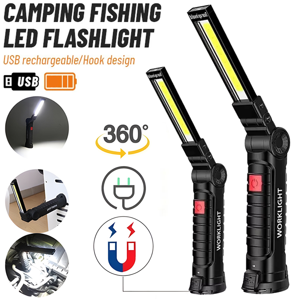 Outdoor Lighting Rechargeable - LED COB El Feneri USB Şarj