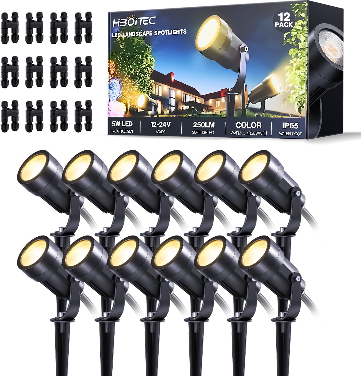 Outdoor Lighting Voltage - On İki Adet Düşük Voltajlı Peyzaj