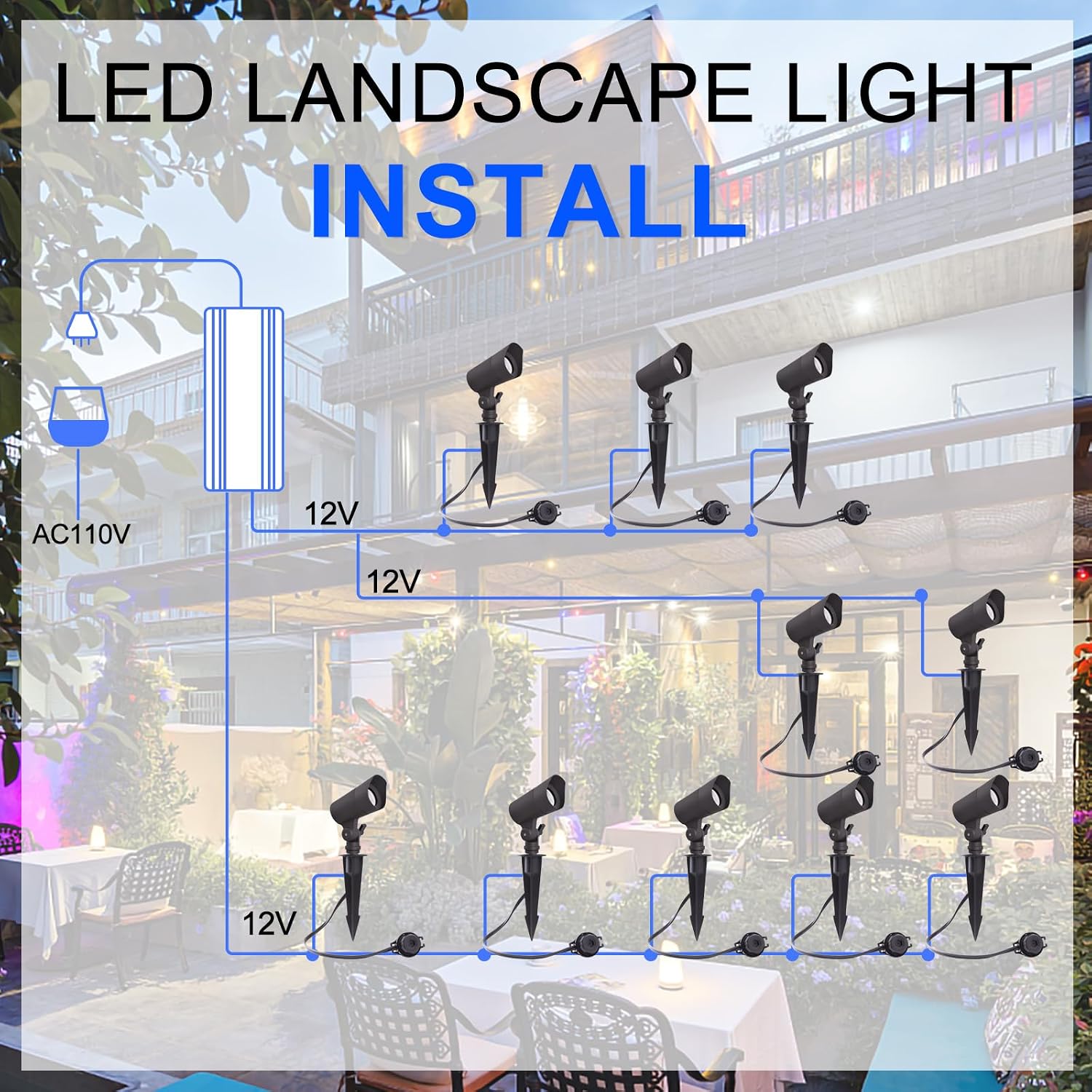 Düşük Voltaj 12V LED Peyzaj La - Outdoor Lighting Voltage incelemesi ve fiyatı