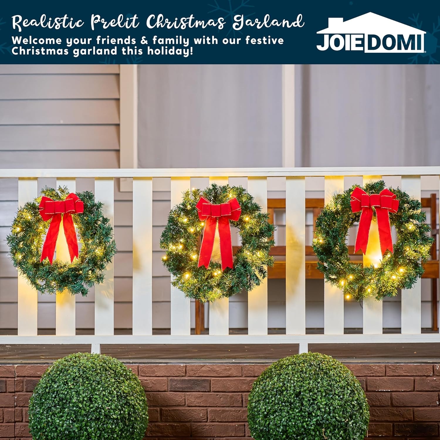 19 inç LED Işıklı Noel Çelengi - Outdoor Lighting Battery Operated incelemesi ve fiyatı