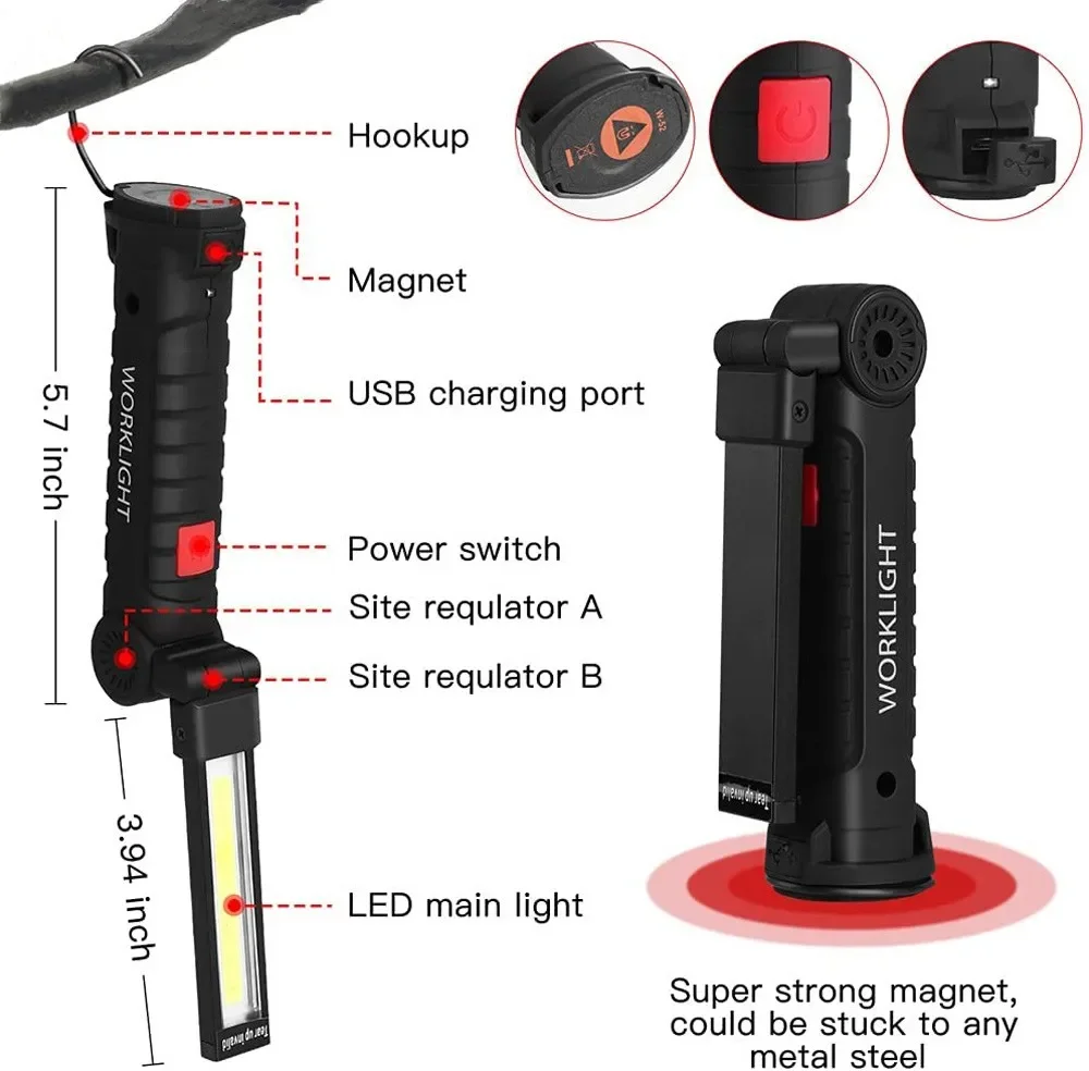 Taşınabilir COB LED El Feneri  - Outdoor Lighting Rechargeable incelemesi ve fiyatı