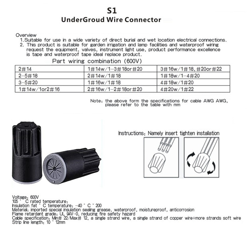 ABJA-Su Geçirmez Tel Konnektör - Outdoor Lighting Voltage incelemesi ve fiyatı