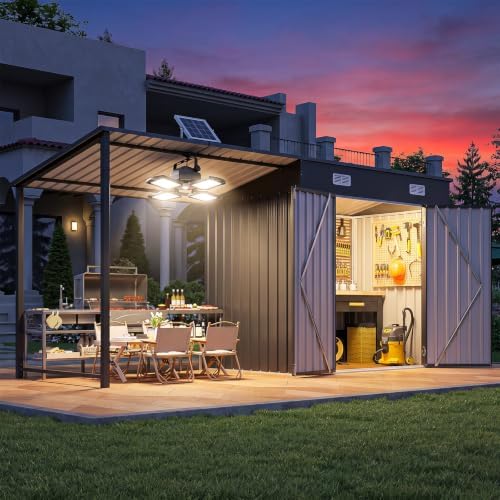 6x4FT Dış Mekan Depolama Kulüb - Outdoor Lighting Solar incelemesi ve fiyatı