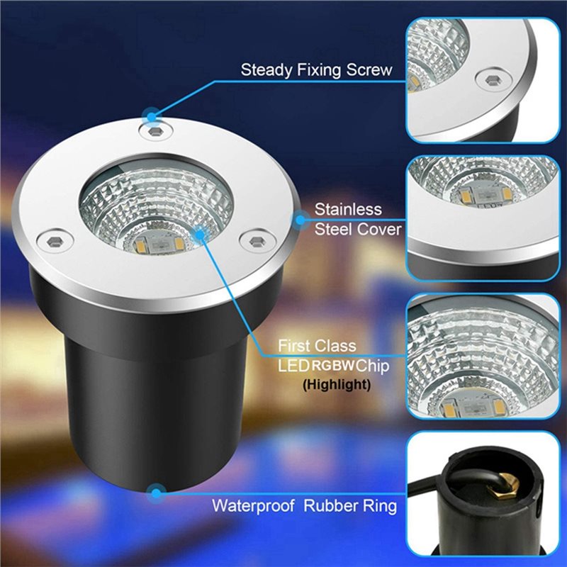 A01F-Dış Mekan 12V RGBW Yeralt - Outdoor Lighting Voltage incelemesi ve fiyatı