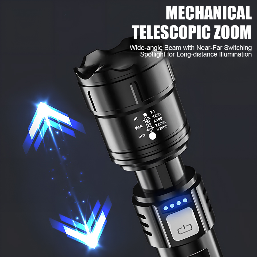 Yüksek Güçlü P50 LED El Feneri - Outdoor Lighting Rechargeable incelemesi ve fiyatı