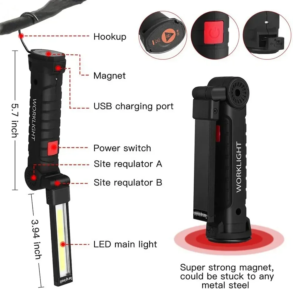 LED COB El Feneri USB Şarj Edi - Outdoor Lighting Rechargeable incelemesi ve fiyatı